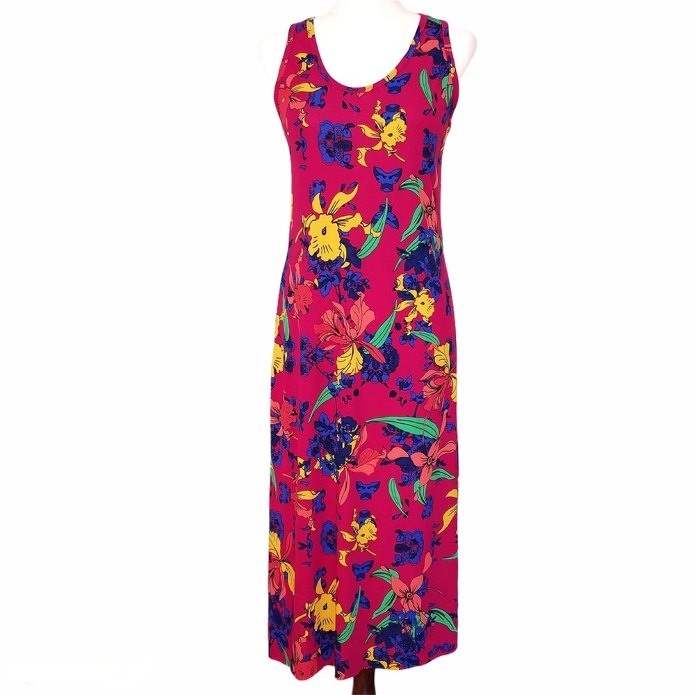 LulaRoe Floral Dani Tank Maxi Dress